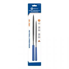 Набор надфилей КОБАЛЬТ трехгранных, № 1, 140х65х3, зернистость Р30, 160х75х4 мм, зернистость Р25 в строительных магазинах СтройГрад