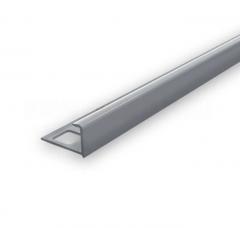 Профиль наружный для плитки ˮДеконикаˮ 10мм 2,5м Серый глянцевый в строительных магазинах СтройГрад