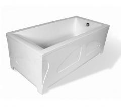 Ванна ЭСТЕТ, Дельта,1700х750мм, литьевой мрамор, подставка с опорами, слив-перелив, экран в строительных магазинах СтройГрад