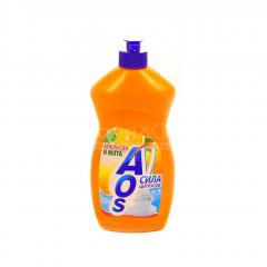 Средство для мытья посуды AOS Апельсин и мята 450мл(Лимон)