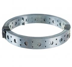 Лента монт. перф. оцинк., прямая 0,7х20 (бухта 5 м, кратность 10 бухт)- этикетка (тк=1) в строительных магазинах СтройГрад