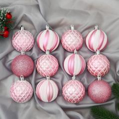Набор шаров «Зефир», d=6 см, набор 12 шт., розовый в строительных магазинах СтройГрад