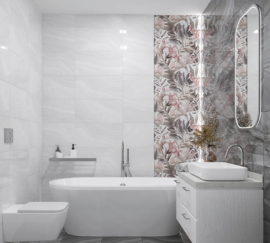 Acate Flora 2, плитка для стен, 315х630мм, Azori /8/264/1,59кв.м. в строительных магазинах СтройГрад
