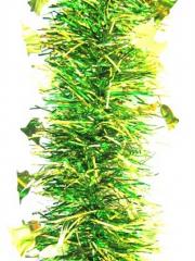 Мишура Зимняя мелодия 85мм х 2м золото зеленый в строительных магазинах СтройГрад