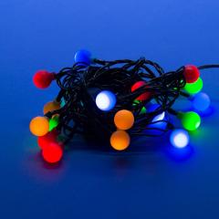 Гирлянда нить 100 миниламп Разноцветные шарики с контроллером разноцветный 8 м Uniel