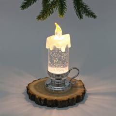 Сувенир с подсветкой ˮВолшебное пламяˮ 8*18 см, Серебро (работает от батареек LR44*3) в строительных магазинах СтройГрад