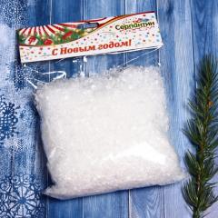 Искусственный снег 16*16 см (100г) в строительных магазинах СтройГрад