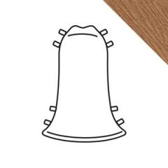 Угол наружный для плинтуса ˮИдеалˮ 55мм Дуб коньячный (2 штуки во флоупак) в строительных магазинах СтройГрад