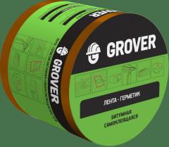 Лента-герметик битумная коричневая 3м х10см Grover