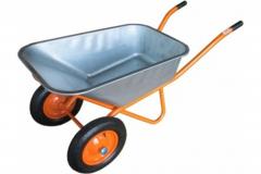 Тачка строительная BOHRER ТВН-2Н (двухколесная, 110л, 230кг) в строительных магазинах СтройГрад
