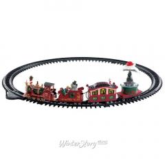 Железная дорога Lemax Северный экспресс, 113*67*15 см, музыка, движение, батарейки в строительных магазинах СтройГрад