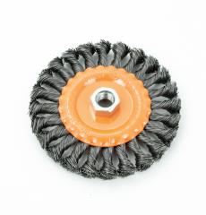 Кордщетка BOHRER для УШМ дисковая витая жесткая 125мм (М14) 36501125 в строительных магазинах СтройГрад
