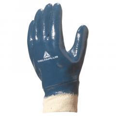 Перчатки NI155 с полным нитриловым покрытием и манжетой, синего цвета, размер 10 NI15510