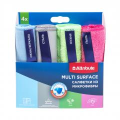 Набор салфеток из микрофибры MULTI SURFACE 4шт/12 в строительных магазинах СтройГрад