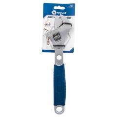 Ключ разводной с увеличенным хватом КОБАЛЬТ 310 мм, ширина захвата 41 мм, двухкомпонентная рукоятка в строительных магазинах СтройГрад