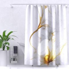 Занавеска для ванной Zalel 180х200см, полиэстер, YT-Marble (119) в строительных магазинах СтройГрад