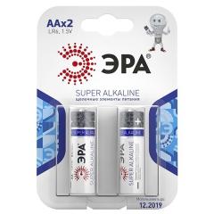 Батарейки ЭРА LR6-2BL SUPER Alkaline