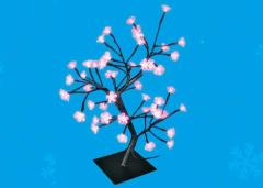 Дерево светодиодное 45 см Сакура розовый Uniel