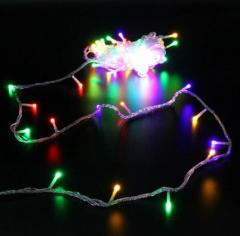 Гирлянда для улицы ˮBright lightˮ 10 м 100 ламп LED прозрач.пров.,8 реж, IP-54, Синий в строительных магазинах СтройГрад