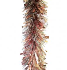 Мишура Морозко 95мм х 2м Pastel розовый перф серебро в строительных магазинах СтройГрад