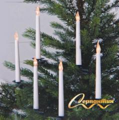 Набор свечей на ёлку на прищепке ˮТаинственное пламяˮ 20,5*1,6 см (12 шт+пульт д/у) в строительных магазинах СтройГрад
