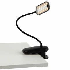 Настольный светильник ЭРА NLED-525-6W-BK светодиодный аккумуляторный на прищепке черный в строительных магазинах СтройГрад