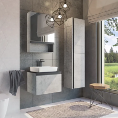 Тумба COMFORTY, Эдинбург-60,бетон светлый,(тумба,раков.9055RA50,столешница) в строительных магазинах СтройГрад