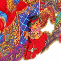 Плакат ˮНовогодние каникулыˮ 33 см в строительных магазинах СтройГрад