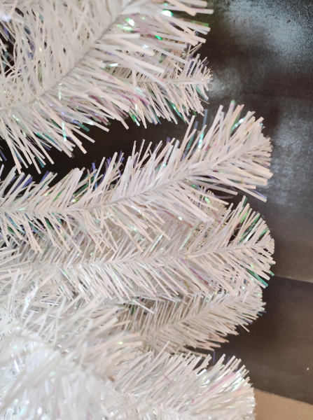 Ель искусственная Декоративная белая с серебром 1,0 м в строительных магазинах СтройГрад