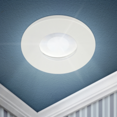 Встраиваемый светильник влагозащищенный ЭРА WR3 WH под лампу MR16 GU5.3 IP44 белый в строительных магазинах СтройГрад