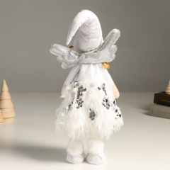 Кукла интерьерная текстильная «Ангелочек в белом с пайетками, серебристые крылья», 40 см в строительных магазинах СтройГрад