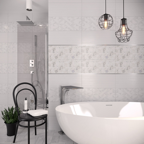 Bianca white wall 01, плитка для стен, 250х600мм, Gracia Ceramica /8/384/1,2кв.м. в строительных магазинах СтройГрад