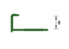 Профиль наружный для плитки ˮДеконикаˮ 8мм 2,5м Белый глянцевый в строительных магазинах СтройГрад