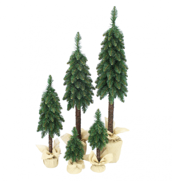 Ель искусственная Гномик зеленая на высокой ножке в мешке 1,5 м в строительных магазинах СтройГрад