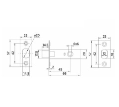 Задвижка сантехническая BUSSARE L7-45 GRAPHITE (Графит) /100/ в строительных магазинах СтройГрад