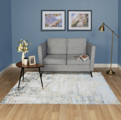 Ковер UMBRIA дизайн A3699A L.BLUE/MUSTARD (160х230) в строительных магазинах СтройГрад