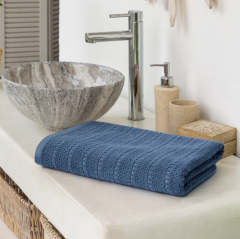 Полотенце махровое Verossa МХ42 70/140 Capri Синий деним /бордюр А 08 в строительных магазинах СтройГрад
