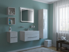 Полка-кубик Какса.а, Кристалл-30, белый в строительных магазинах СтройГрад