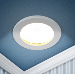 Светильник встраиваемый влагозащищенный ЭРА KL95 WH под лампу GX53 IP44 белый в строительных магазинах СтройГрад