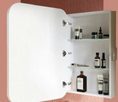 Шкаф зеркальный Alavann, Lana-55, белый в строительных магазинах СтройГрад