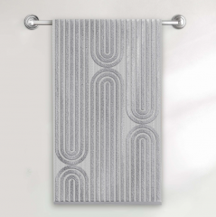 Полотенце ˮВолшебная Ночьˮ махровое 70/140 420Г/М2 Arco Цвет Холодный серый в строительных магазинах СтройГрад