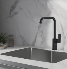 Смеситель для кухни NARCIS ЧЕРНЫЙ, NAR06-150BL-25432 в строительных магазинах СтройГрад